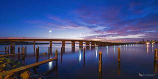 Wallis Lake Bridge Autumn Sky Forster Tuncurry NSW